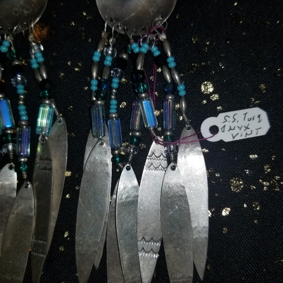 Vintage Signed NAI S.S. Concho Earrings - Picture 6 of 8